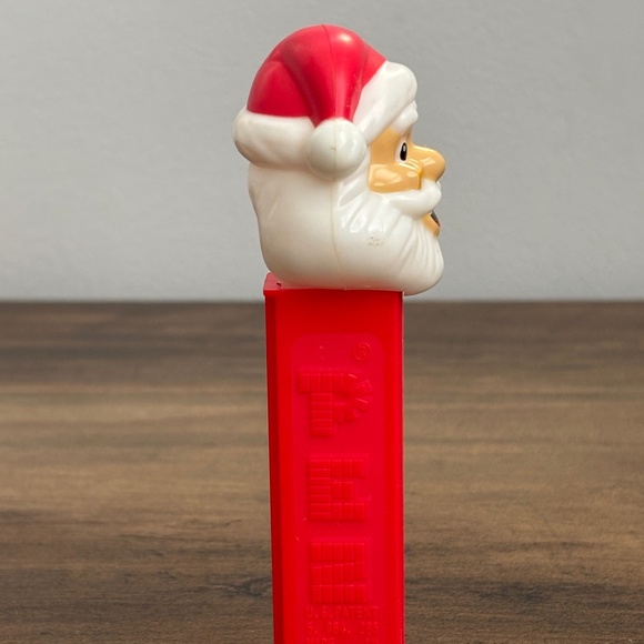 SANTA CLAUS Glasses Holiday CHRISTMAS Candy PEZ Dispenser Red & White Feet - Picture 5 of 9